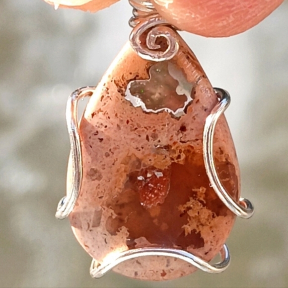 Mexican Cantera Opal Pendant Sterling Silver - Picture 15 of 16